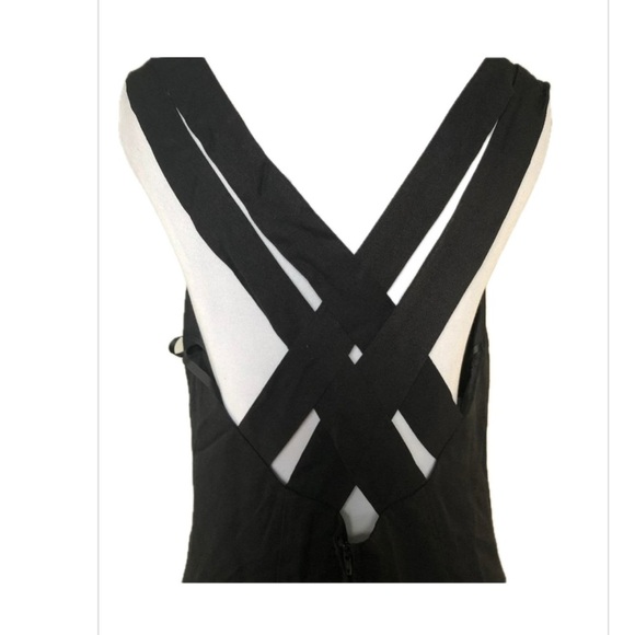 Miss Ashlee Elegant Black Cocktail Dress crisscross back - Picture 4 of 6